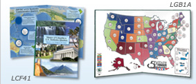 Statehood & U.S. Territories Quarter Folders